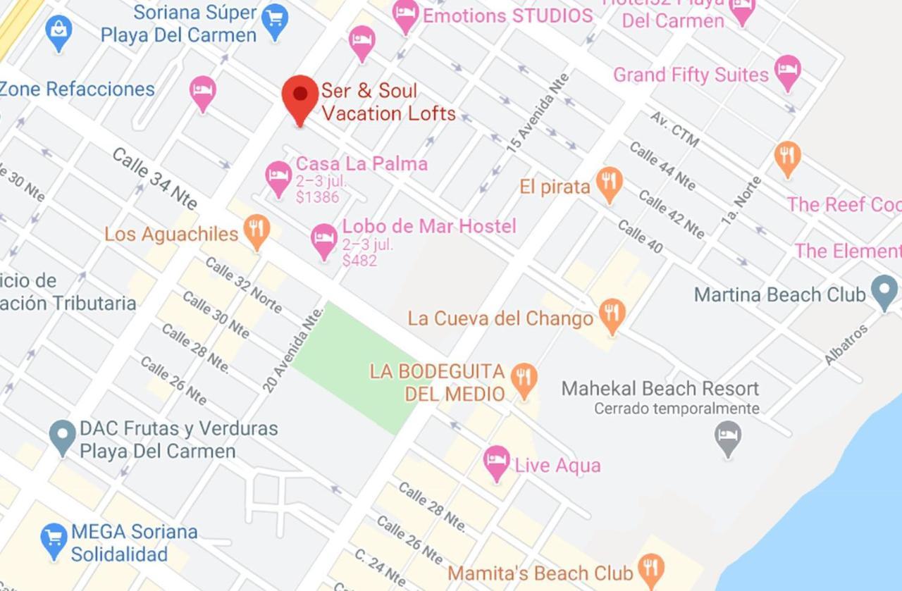 Ser & Soul Vacation Lofts Apartament Playa del Carmen Zewnętrze zdjęcie